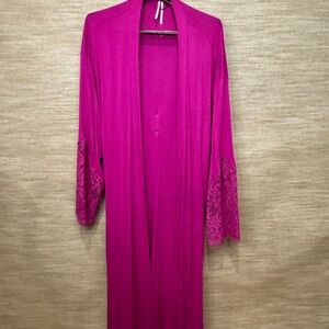 Anthropologie Pink Ilia Maxi Kimono - Women’s L